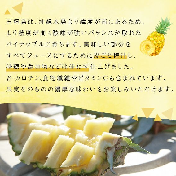 贅熟 石垣島産パインアップルジュース(100%) 500ml〈常温 贅熟 石垣島産パインアップルジュース(100%) 500ml〈常温