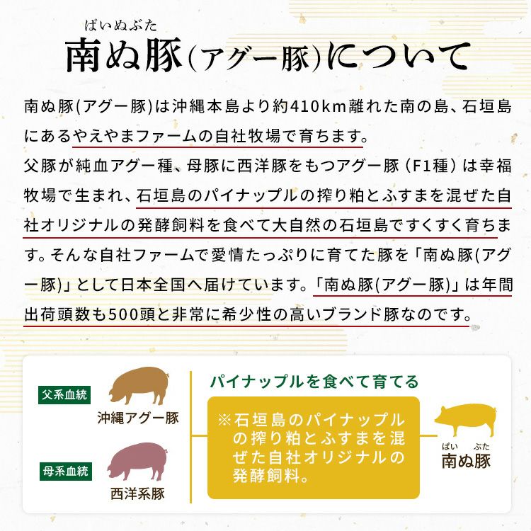 【お歳暮】石垣島産アグー豚(F1種)【南ぬ豚】 南ぬ豚 ハンバーグ　6個セット ☆冷凍☆